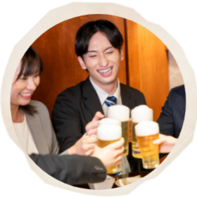 会社帰りの飲み会に